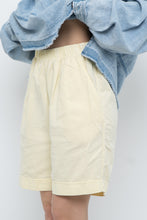 Load image into Gallery viewer, Vintage x Made in Canada x Butter Yellow Cotton Short (XS, S)