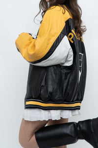 Vintage x NHL PITTSBURG PENGUINS Leather Varsity Bomber (M-XL)