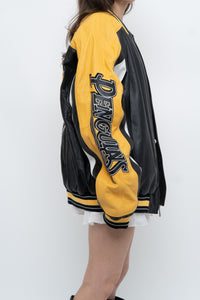 Vintage x NHL PITTSBURG PENGUINS Leather Varsity Bomber (M-XL)