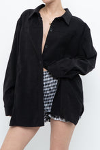 Load image into Gallery viewer, Vintage x Black Suede Effect Buttonup (S-XL)