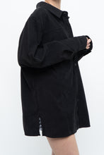 Load image into Gallery viewer, Vintage x Black Suede Effect Buttonup (S-XL)