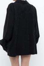 Load image into Gallery viewer, Vintage x Black Suede Effect Buttonup (S-XL)