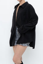 Load image into Gallery viewer, Vintage x Black Suede Effect Buttonup (S-XL)