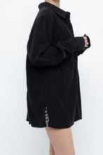 Load image into Gallery viewer, Vintage x Black Suede Effect Buttonup (S-XL)