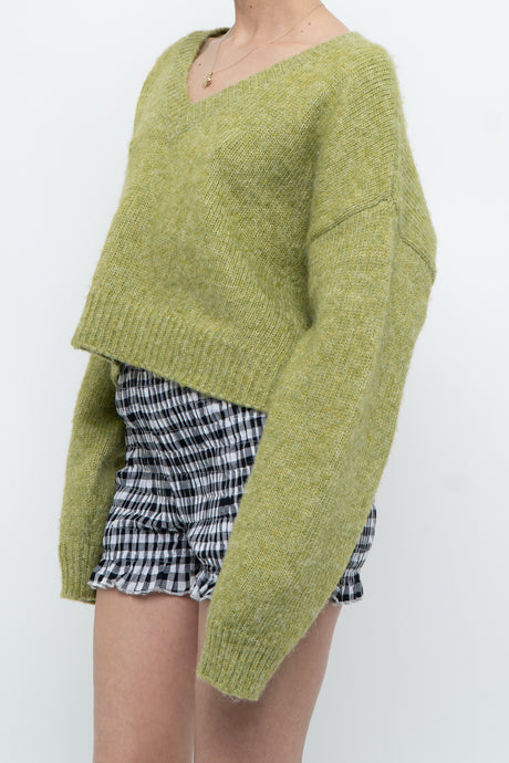 Modern x Green Knit Cropped Sweater (M, L)