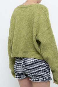 Modern x Green Knit Cropped Sweater (M, L)