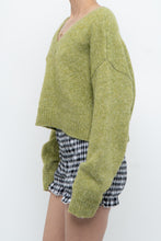 Load image into Gallery viewer, Modern x Green Knit Cropped Sweater (M, L)