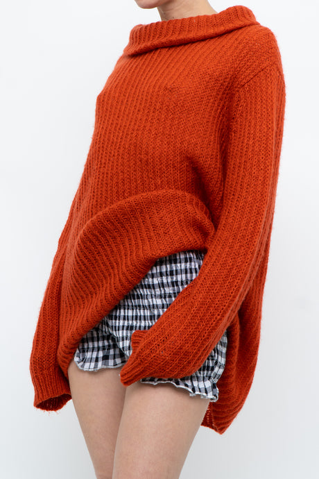 Modern x Orange Mohair-blend Mockneck Sweater (M, L)