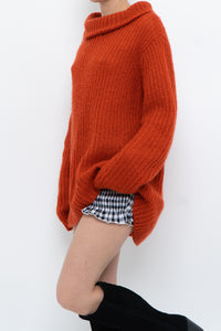 Modern x Orange Mohair-blend Mockneck Sweater (M, L)