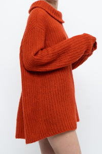Modern x Orange Mohair-blend Mockneck Sweater (M, L)
