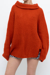 Modern x Orange Mohair-blend Mockneck Sweater (M, L)