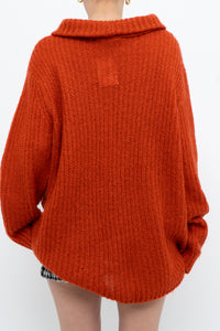 Modern x Orange Mohair-blend Mockneck Sweater (M, L)