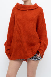 Modern x Orange Mohair-blend Mockneck Sweater (M, L)