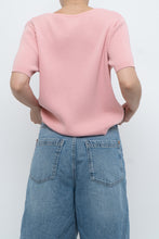 Load image into Gallery viewer, Vintage x Pink Ribbed Knit Short Sleeve (XS-L)