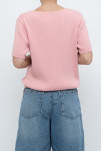 Load image into Gallery viewer, Vintage x Pink Ribbed Knit Short Sleeve (XS-L)