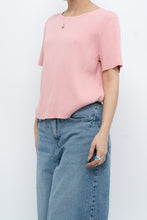 Load image into Gallery viewer, Vintage x Pink Ribbed Knit Short Sleeve (XS-L)