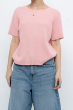 Load image into Gallery viewer, Vintage x Pink Ribbed Knit Short Sleeve (XS-L)