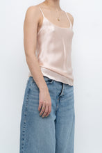 Load image into Gallery viewer, Vintage x Made in Canada x Pale Pink Pure Silk Tank (S)