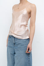 Load image into Gallery viewer, Vintage x Made in Canada x Pale Pink Pure Silk Tank (S)