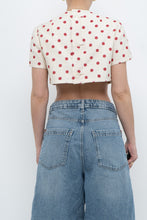 Load image into Gallery viewer, Vintage x Cream Polka Dot Cropped Top (XS-M)