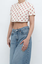 Load image into Gallery viewer, Vintage x Cream Polka Dot Cropped Top (XS-M)