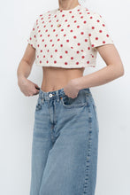 Load image into Gallery viewer, Vintage x Cream Polka Dot Cropped Top (XS-M)