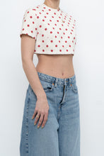 Load image into Gallery viewer, Vintage x Cream Polka Dot Cropped Top (XS-M)