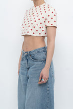 Load image into Gallery viewer, Vintage x Cream Polka Dot Cropped Top (XS-M)