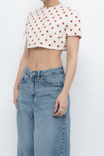 Load image into Gallery viewer, Vintage x Cream Polka Dot Cropped Top (XS-M)
