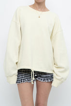 Load image into Gallery viewer, TNA x Cozy Pale Yellow Oversized Crewneck (XS-XL)