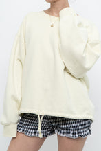 Load image into Gallery viewer, TNA x Cozy Pale Yellow Oversized Crewneck (XS-XL)