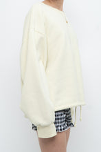 Load image into Gallery viewer, TNA x Cozy Pale Yellow Oversized Crewneck (XS-XL)