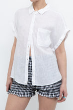 Load image into Gallery viewer, BELLA DAHL x White Linen Short Sleeve Buttonup (XS-M)