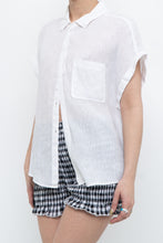 Load image into Gallery viewer, BELLA DAHL x White Linen Short Sleeve Buttonup (XS-M)