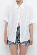 Load image into Gallery viewer, Vintage x Made in India x Cream Embroidered Short Sleeve Buttonup (S-XL)