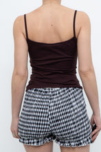 Load image into Gallery viewer, Vintage x Made in Portugal x Dark Brown Fitted Tank (M)