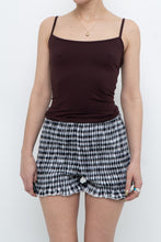Load image into Gallery viewer, Vintage x Made in Portugal x Dark Brown Fitted Tank (M)