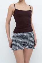 Load image into Gallery viewer, Vintage x Made in Portugal x Dark Brown Fitted Tank (M)
