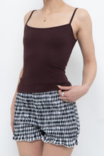 Load image into Gallery viewer, Vintage x Made in Portugal x Dark Brown Fitted Tank (M)
