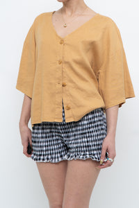 Modern x Soft Gold Cropped Buttonup (XS-L)
