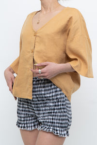 Modern x Soft Gold Cropped Buttonup (XS-L)