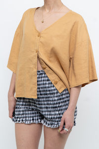 Modern x Soft Gold Cropped Buttonup (XS-L)