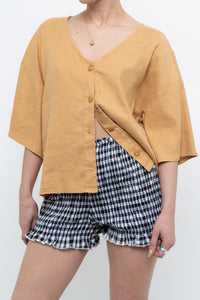 Modern x Soft Gold Cropped Buttonup (XS-L)