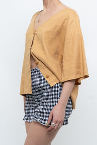 Modern x Soft Gold Cropped Buttonup (XS-L)