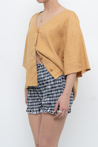 Modern x Soft Gold Cropped Buttonup (XS-L)