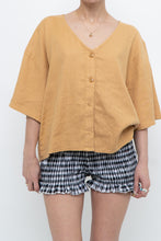 Load image into Gallery viewer, Modern x Soft Gold Cropped Buttonup (XS-L)