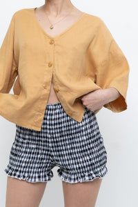 Modern x Soft Gold Cropped Buttonup (XS-L)