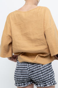 Modern x Soft Gold Cropped Buttonup (XS-L)