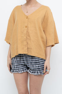 Modern x Soft Gold Cropped Buttonup (XS-L)