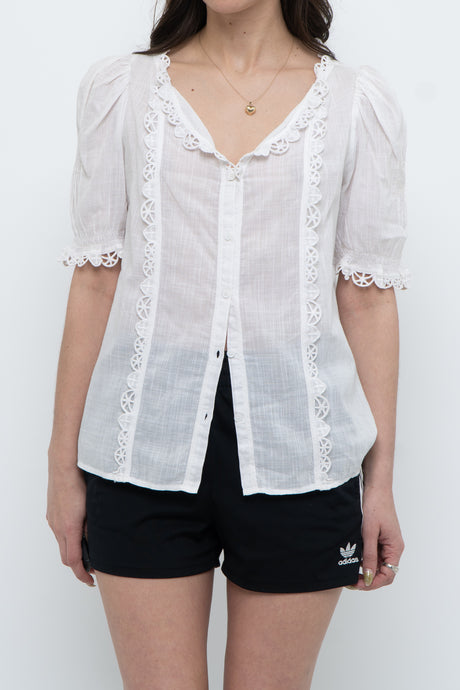 ZADIG & VOLTAIRE DELUXE x White Cotton Blouse (XS, S)